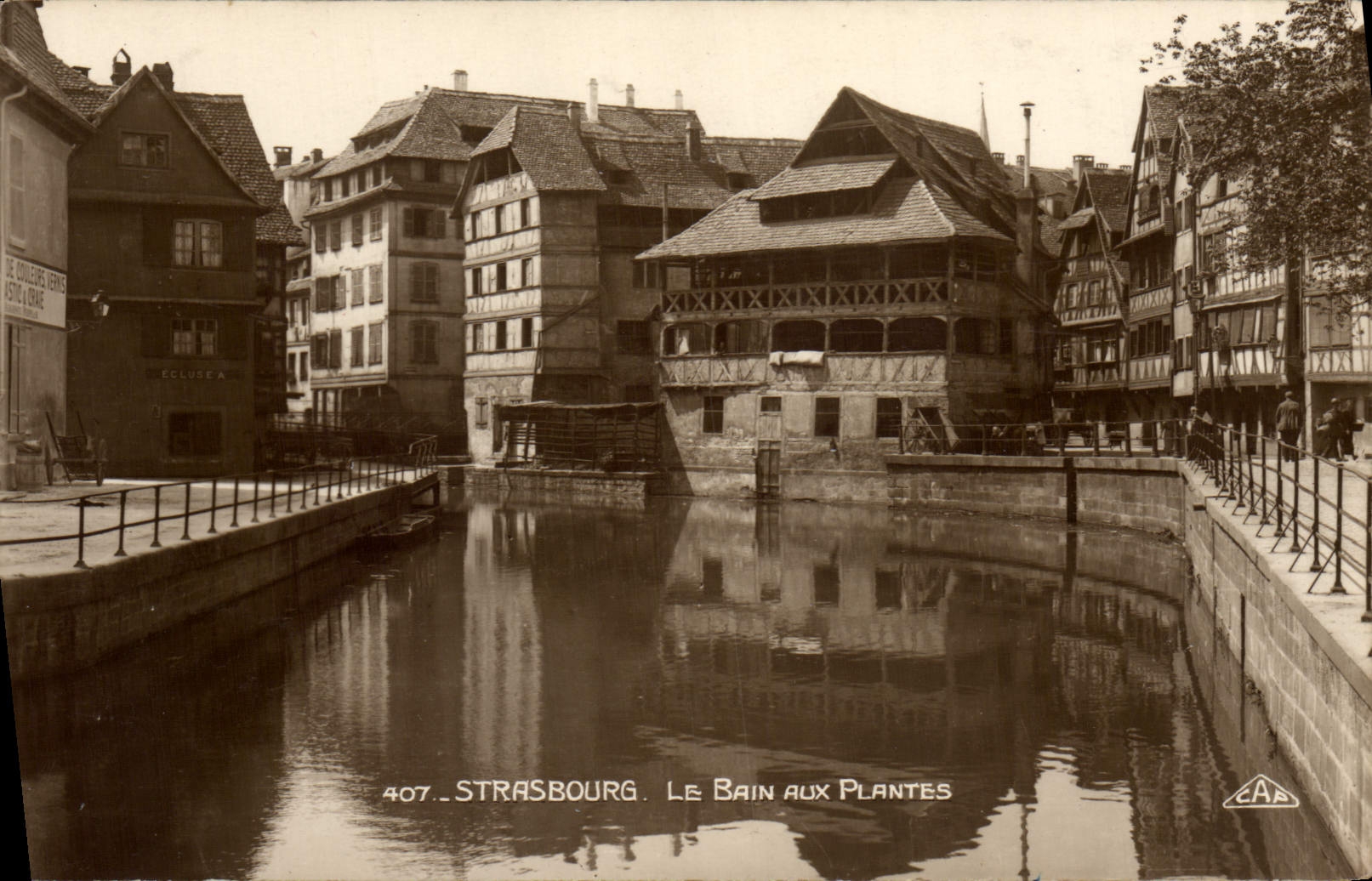CPA Strasbourg Le bain aux plantes