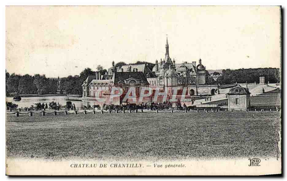CPA Chateau De Chantilly Vue Generale