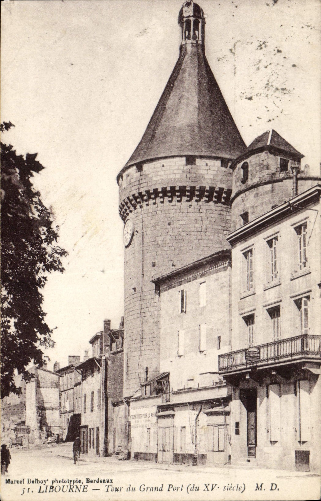 CPA Libourne Tour Du Grand Port