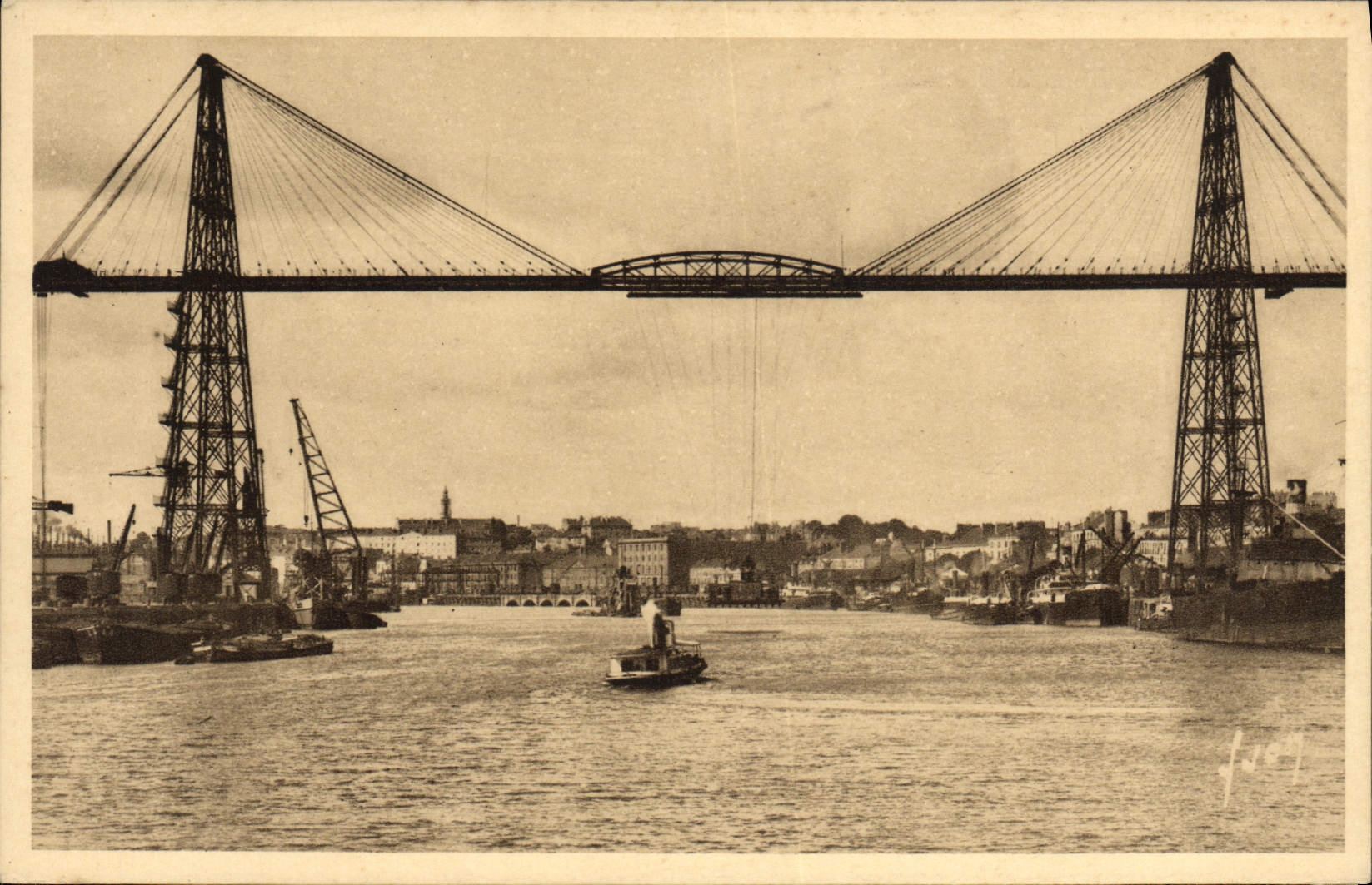 CPA Nantes La Pont Transbordeur