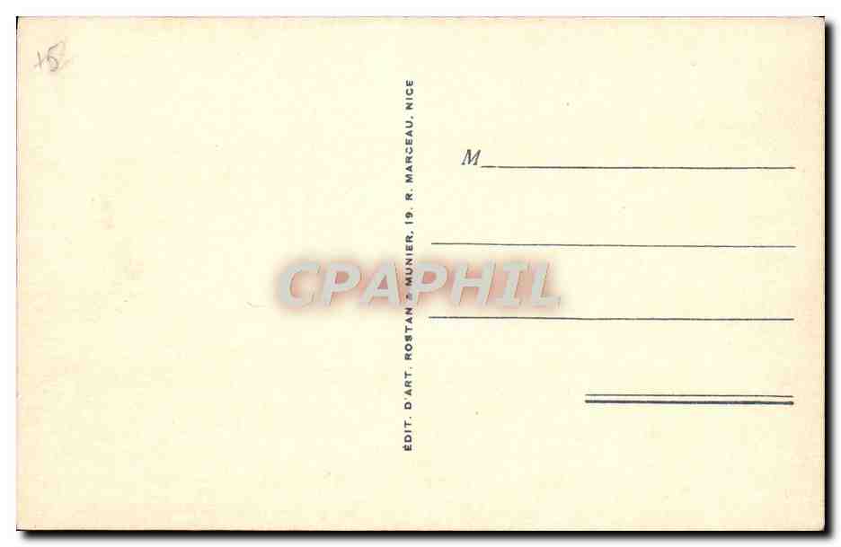 CPA Cannes Vue Generale Prise Du Mont Chevalier La jetee Edouard VII Bateaux — Verso