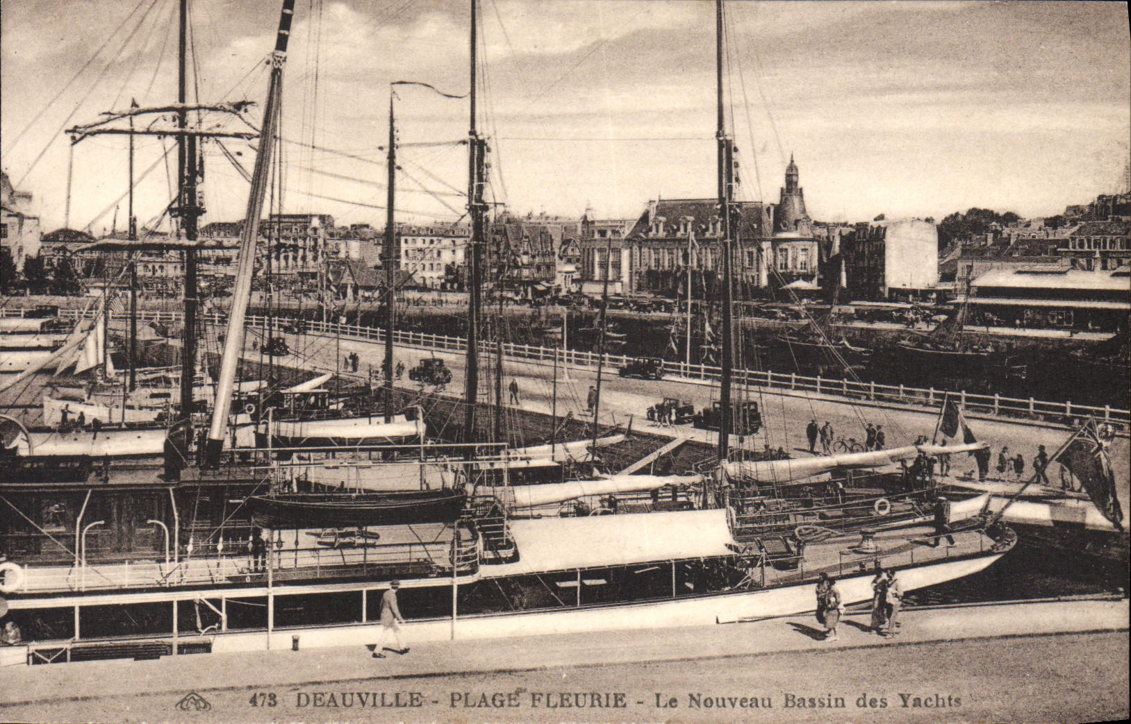 Deauville - Plage Fleurie - Le Nouveau Bassin des Yachts — n° 473