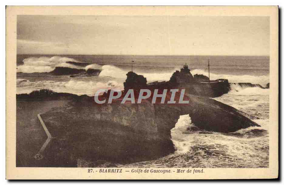 CPA Biarritz Golfe De Gascogne Mer de fond