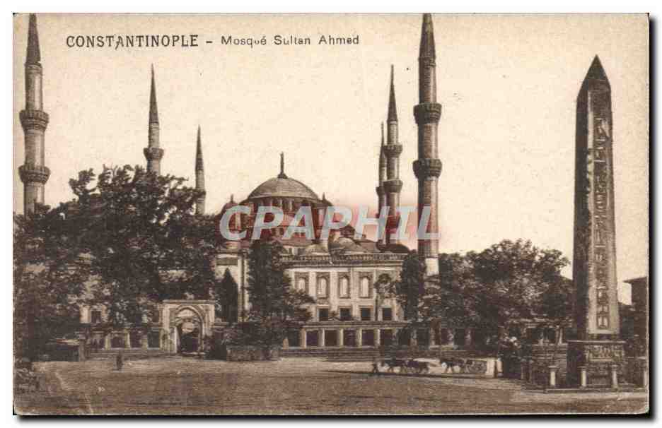 CPA Constantinople Mosque Sulten Ahmed Turquie