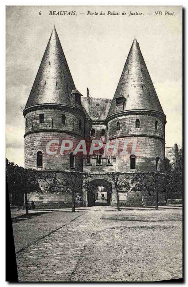 CPA Beauvais Porte Du Palais De Justice