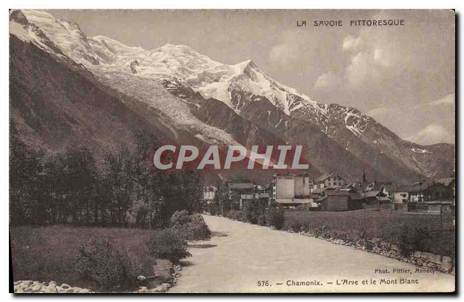 CPA Chamonix L'Arve Et Le Mont Blanc