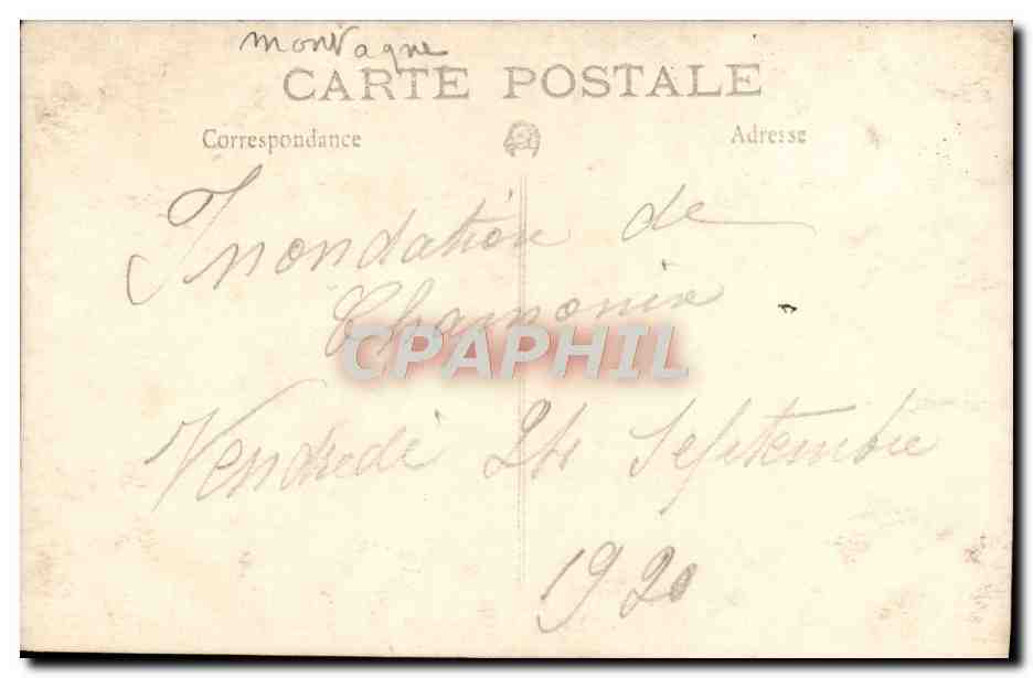 Chamonix — Vue du glacier de Mont-Blanc — Carte postale CPHAPHIL — Verso