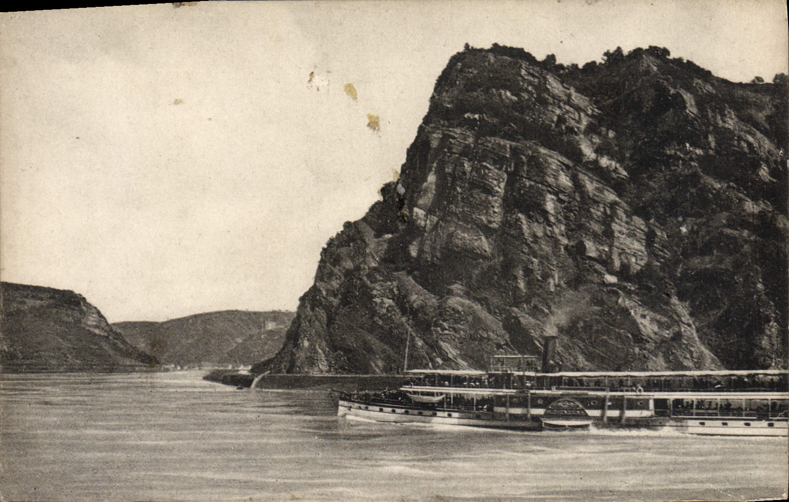 La Lurlei — vue du Rhin — éditeur von Edt, n° 3108