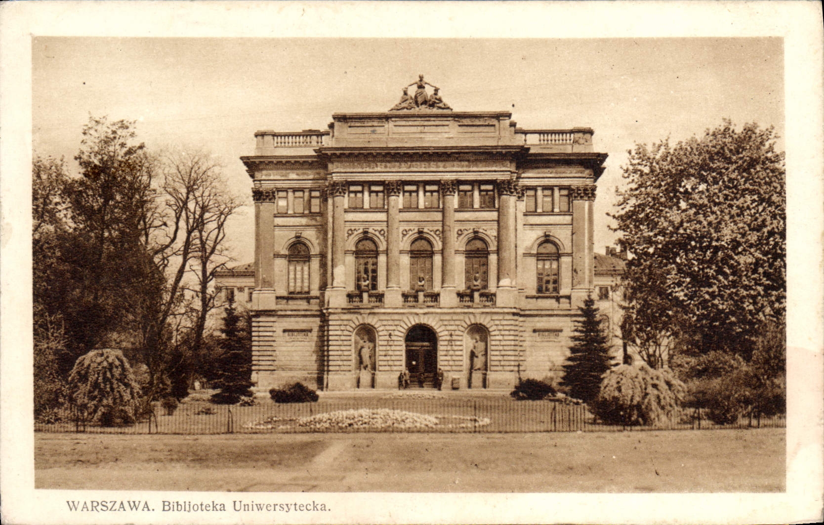 CPA Warszawa Bibijoteka Uniwersytecka Bibliotheque