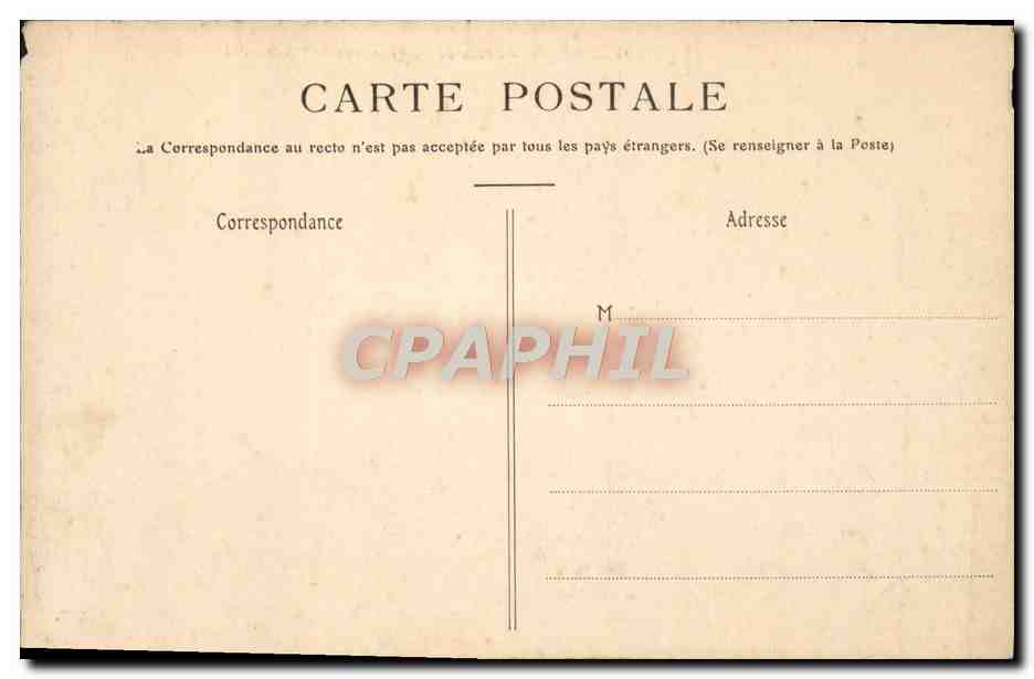 CPA Reims Lycee De Garcons Rue De l'Universite — Rückseite