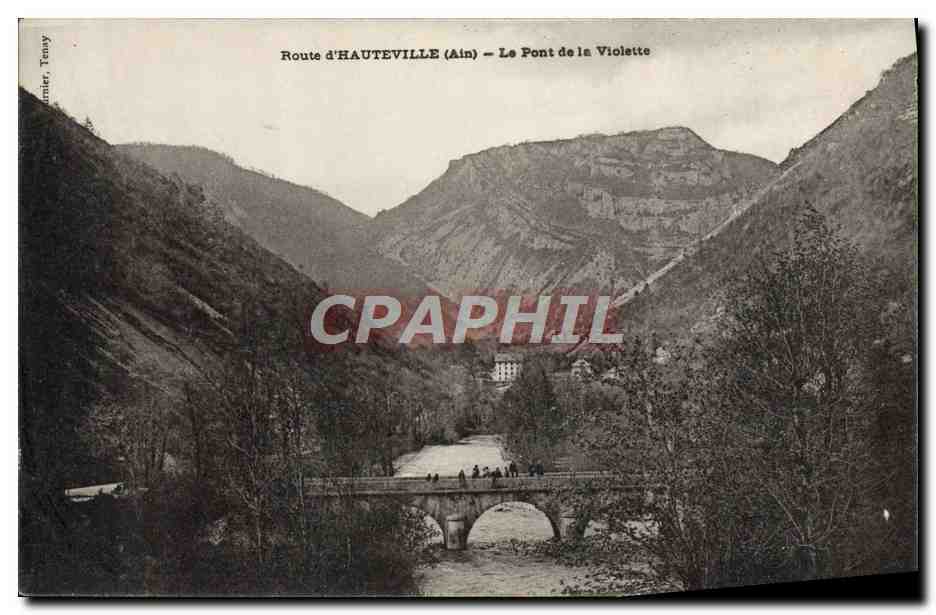 CPA Route D'Hautevile Le Pont De La Violette