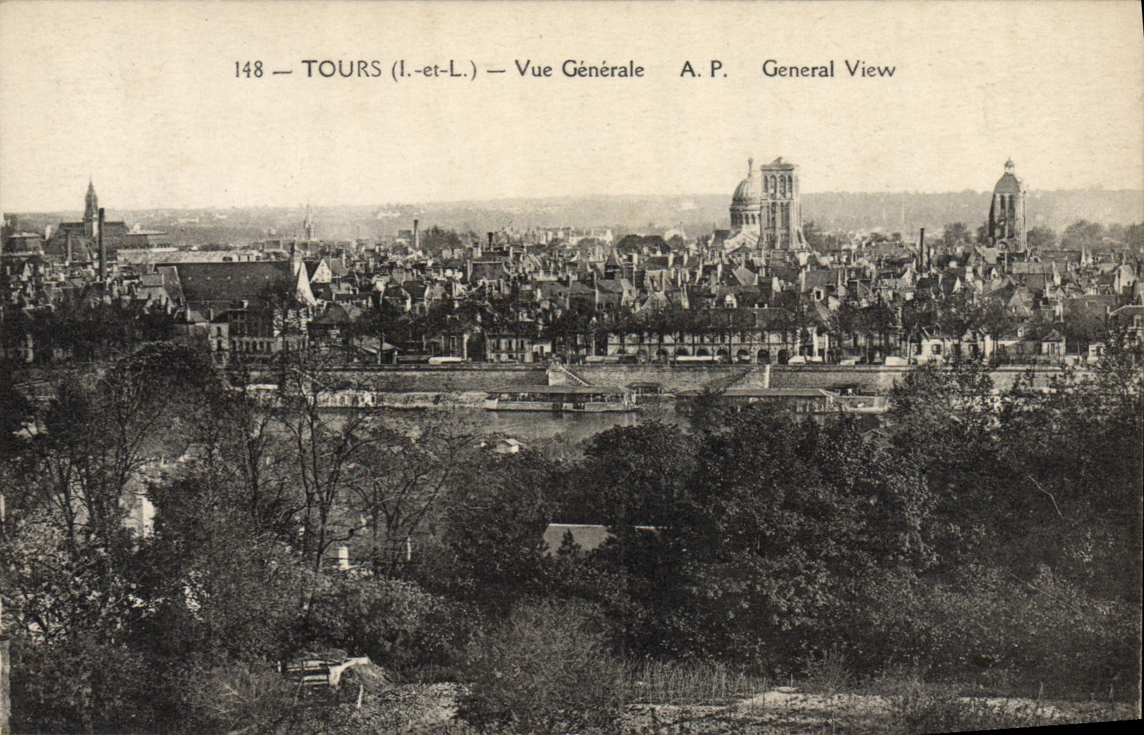 CPA Tours Vue Generale 