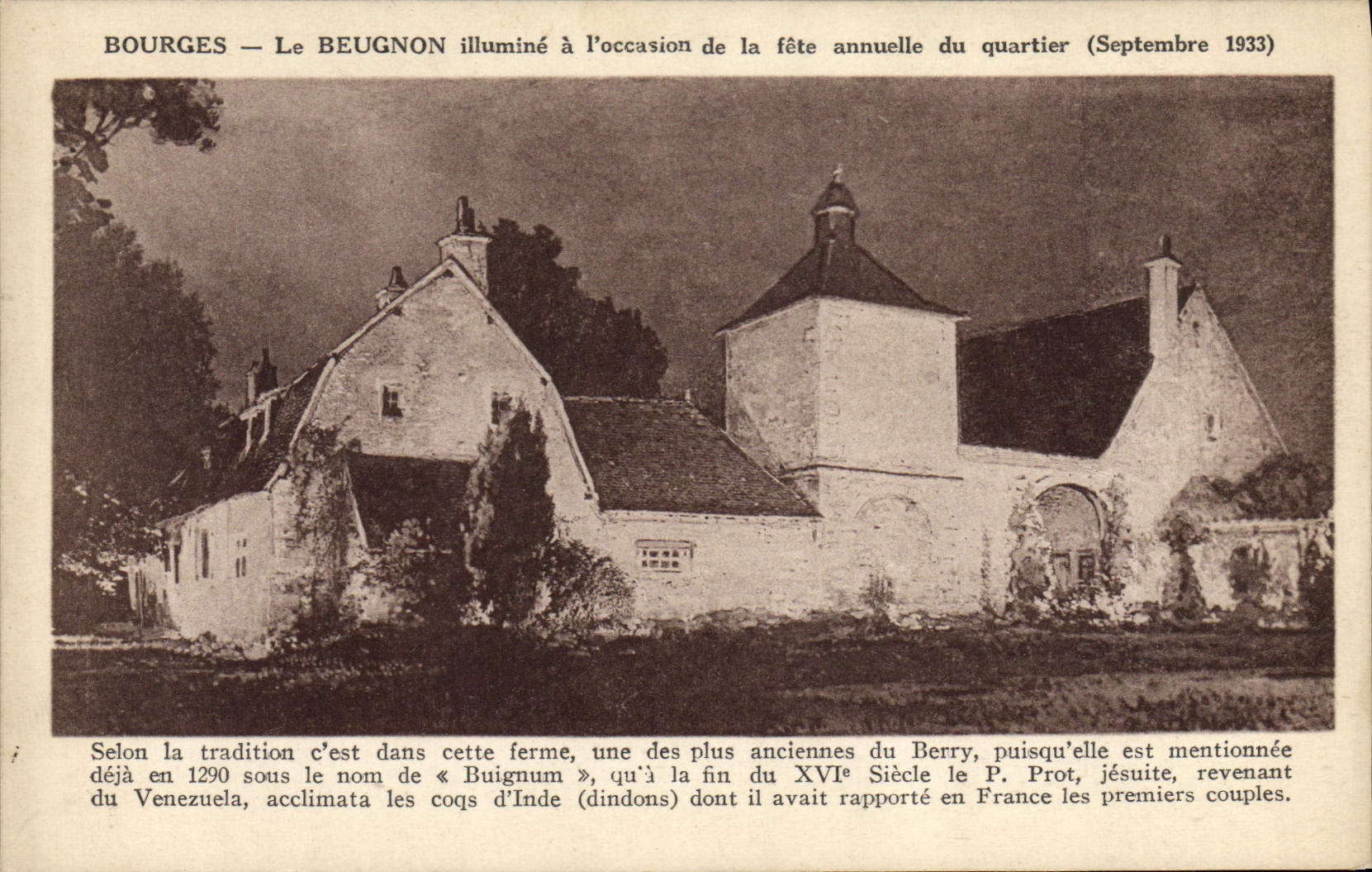 CPA Bourges Le Beugnon illumine a l'occasion de la fete annuelle du quartier