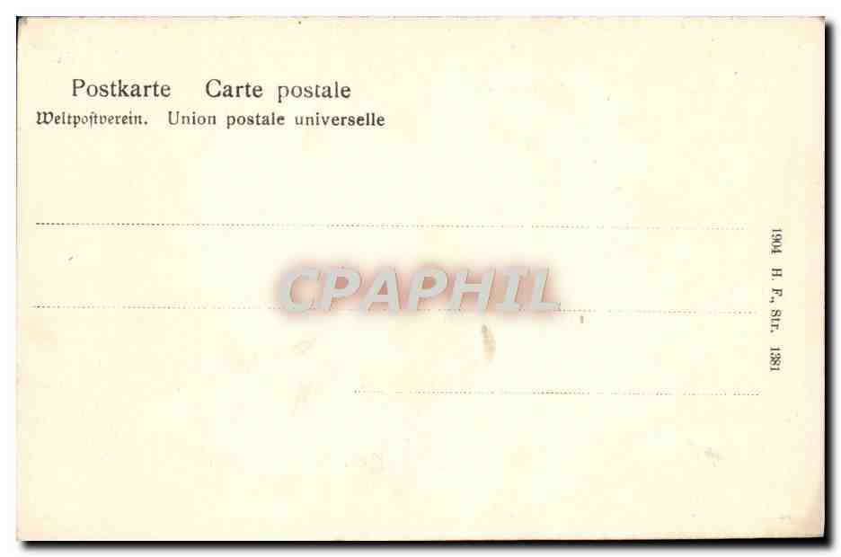CPA Strassburg Kaiserliches Land Und Amtsgericht — Rückseite