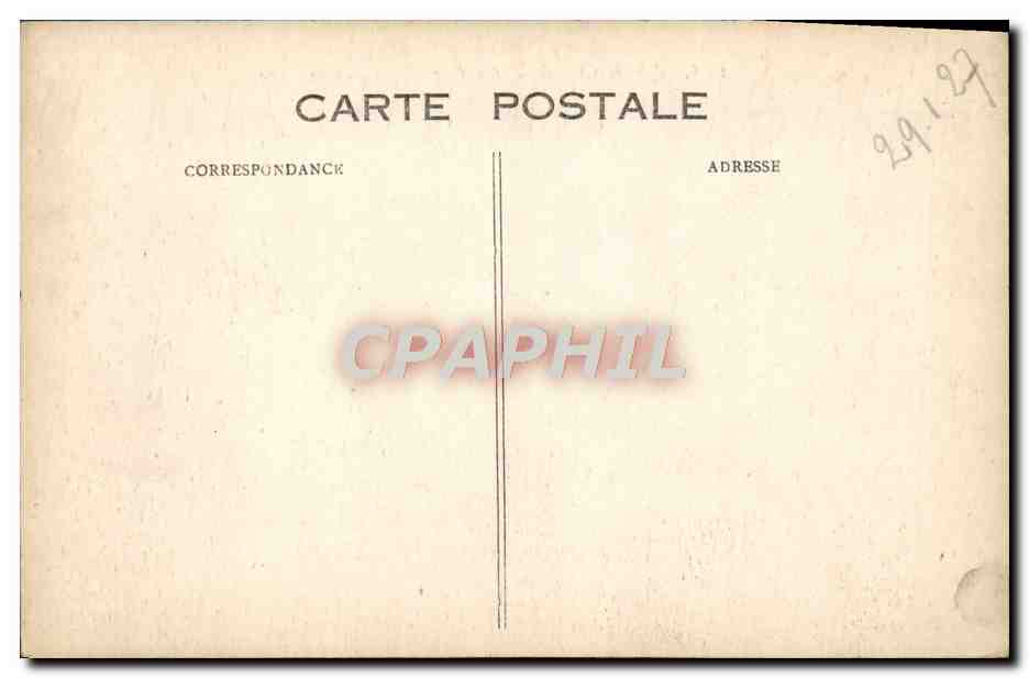 CPA Le Havre La Rue Thiers Et La Cote Tramway — Rückseite