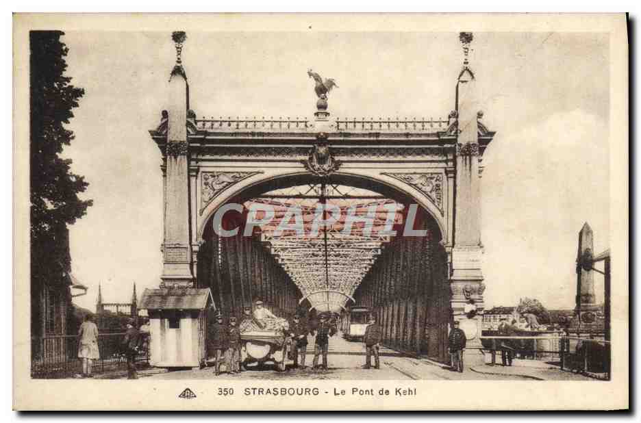 CPA Strasbourg Le Pont De Kehl