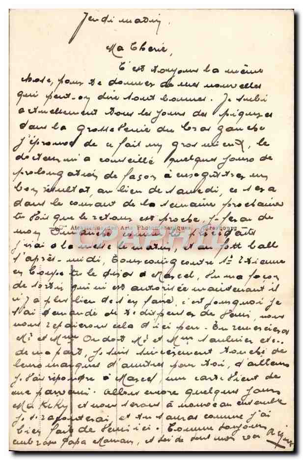 CPA Strasbourg Le Pont De Kehl — Verso