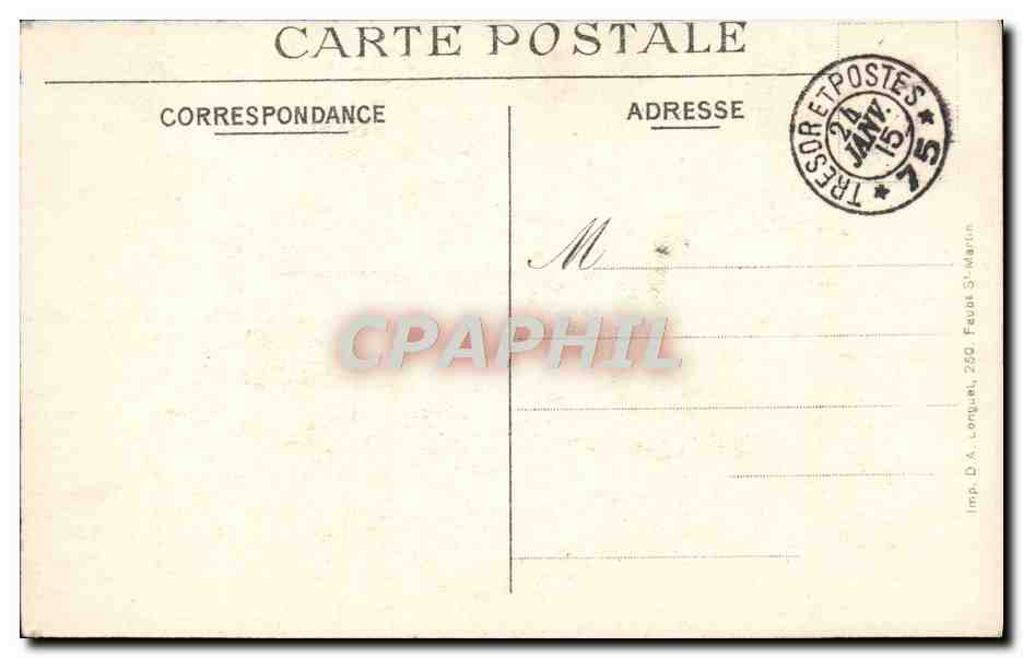 Arras — Cathédrale après le bombardement — Edit. Charles Ledieu, Arras — Rückseite