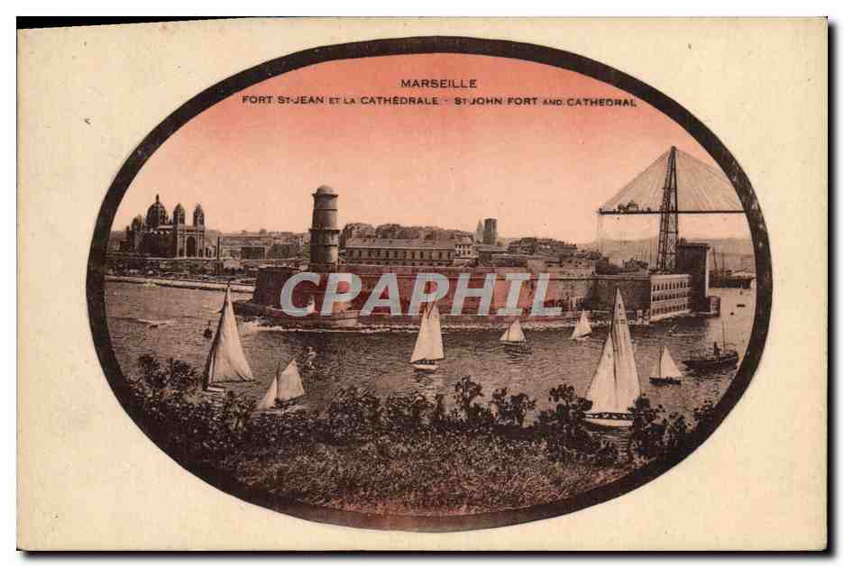 CPA Marseille Fort St Jean Et La Cathedrale
