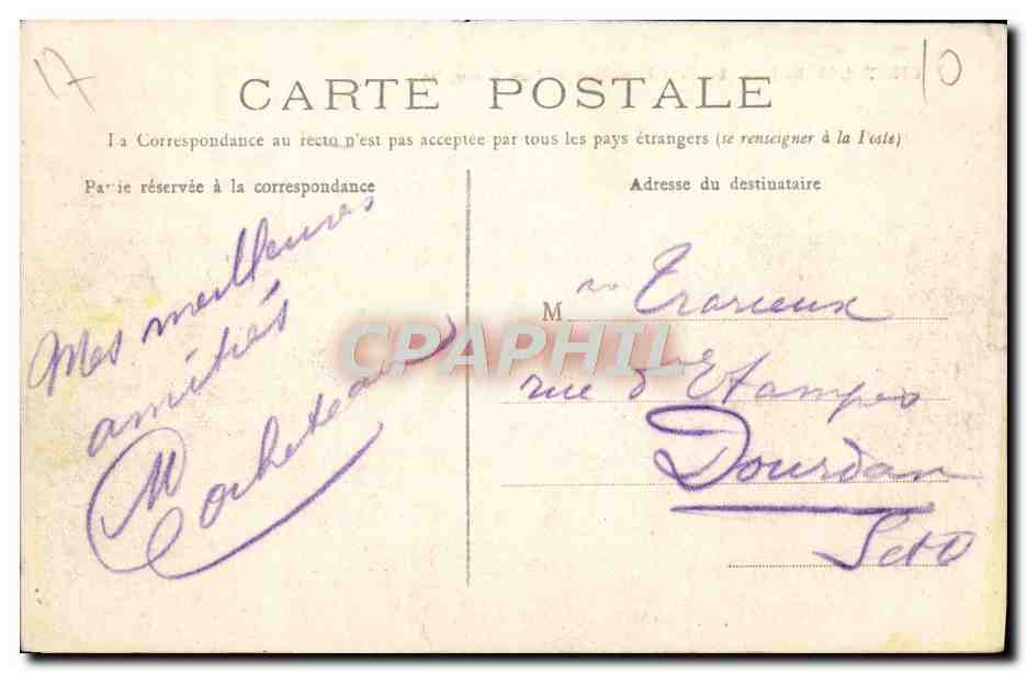 CPA Chatelaillon Le Fort Saint Jean Un Jour De Tempete — Rückseite