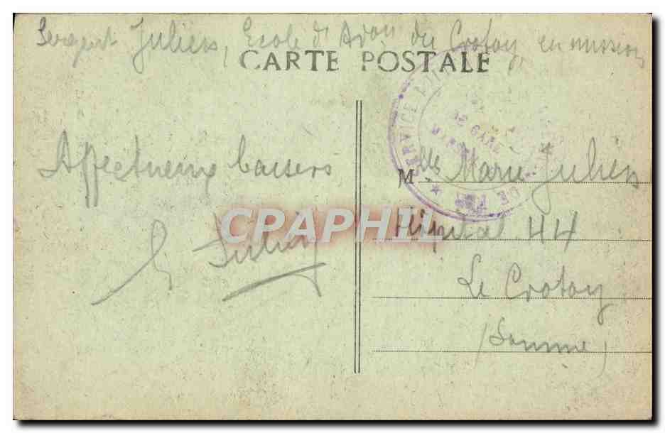 CPA Marseille Notre Dame De La Garde — Rückseite