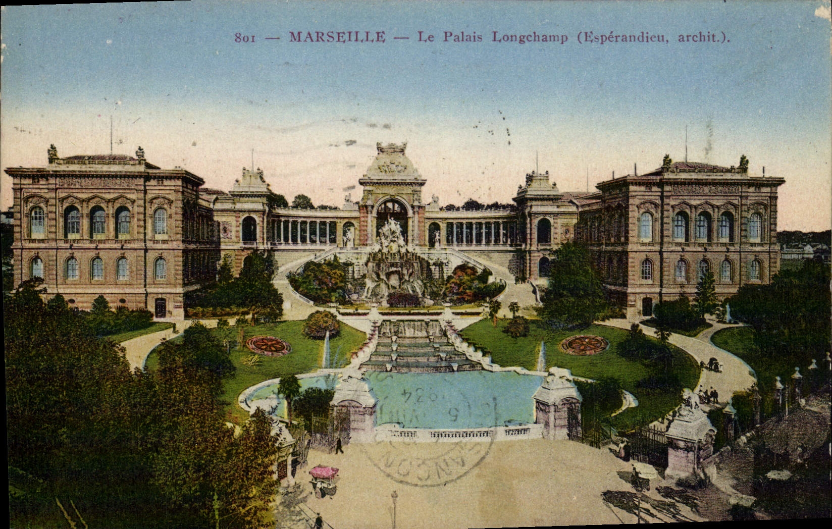 CPA Marseille le Palais Longchamp