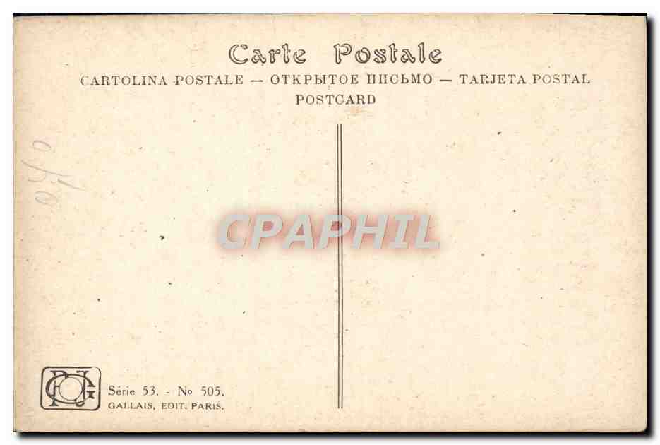 CPA Fantaisie Fleurs — Verso