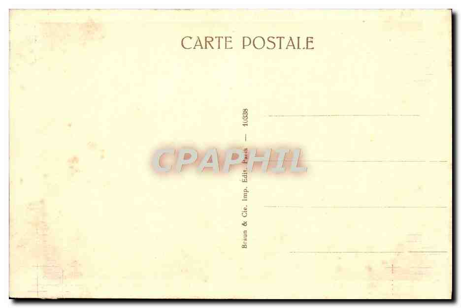 CPA Gericault Le radeaun de la Meduse  — Verso