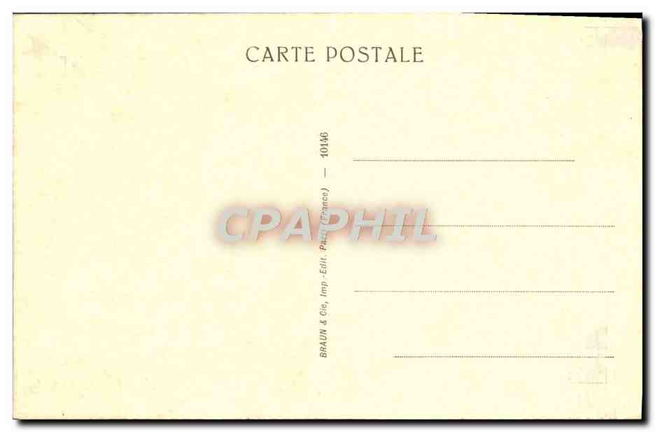 CPA Musee Du Louvre Paris Courbet Chevreuil sous bois  — Verso