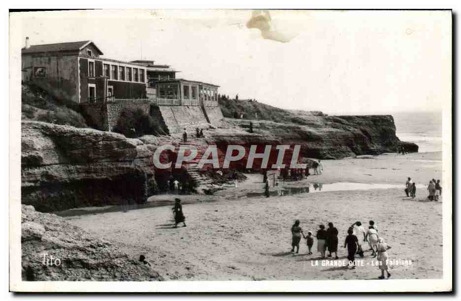 CPA La Grande Cote Les Falaises