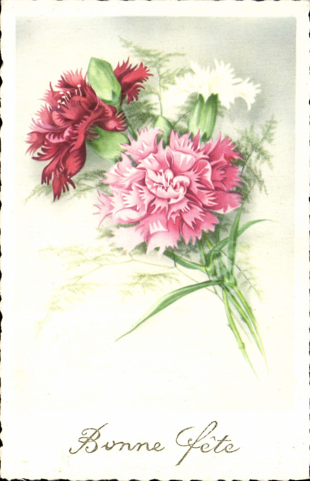 CPA Bonne Fete Fleurs