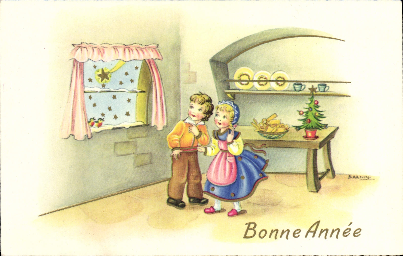 CPA Bonne Annee Enfants