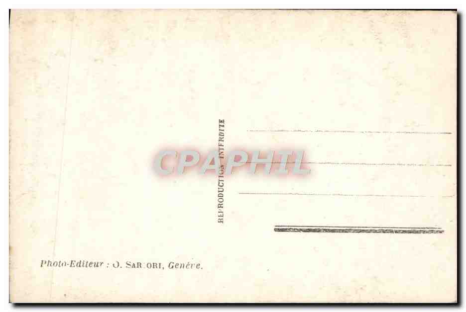 CPA Geneve la Rade — Rückseite