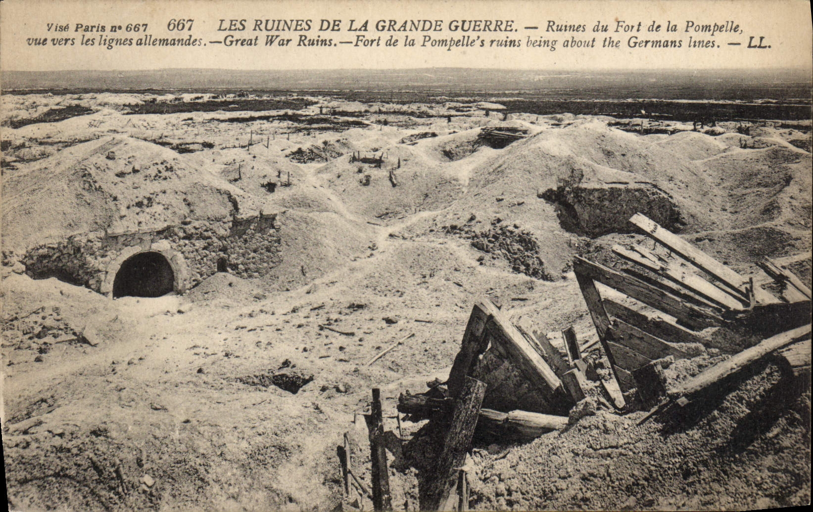 Ruines de la Grande Guerre — Fort de la Pompelle — Visé Paris n°667