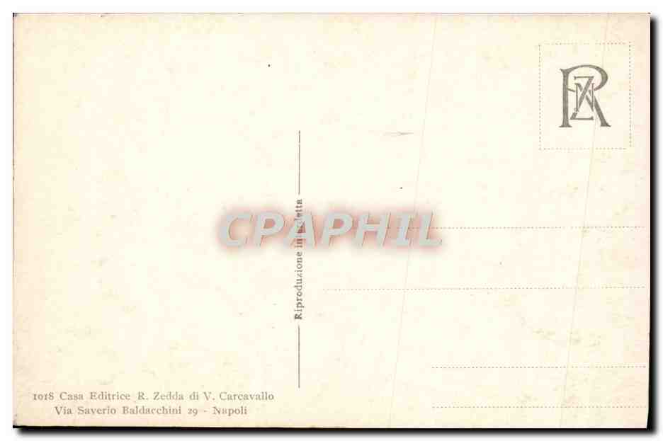 CPA Napoli Panorama — Verso