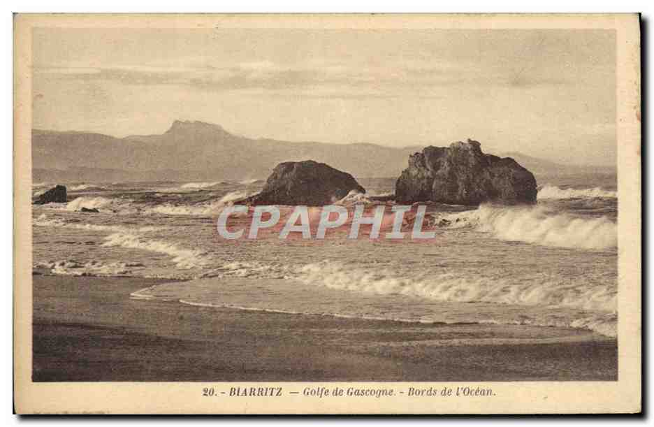 CPA Biarritz Golfe De Gascogne Bords de l'ocean