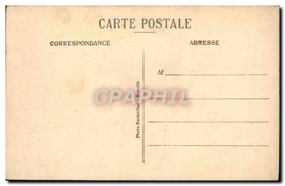 CPA Biarritz Golfe De Gascogne Bords de l'ocean — Verso