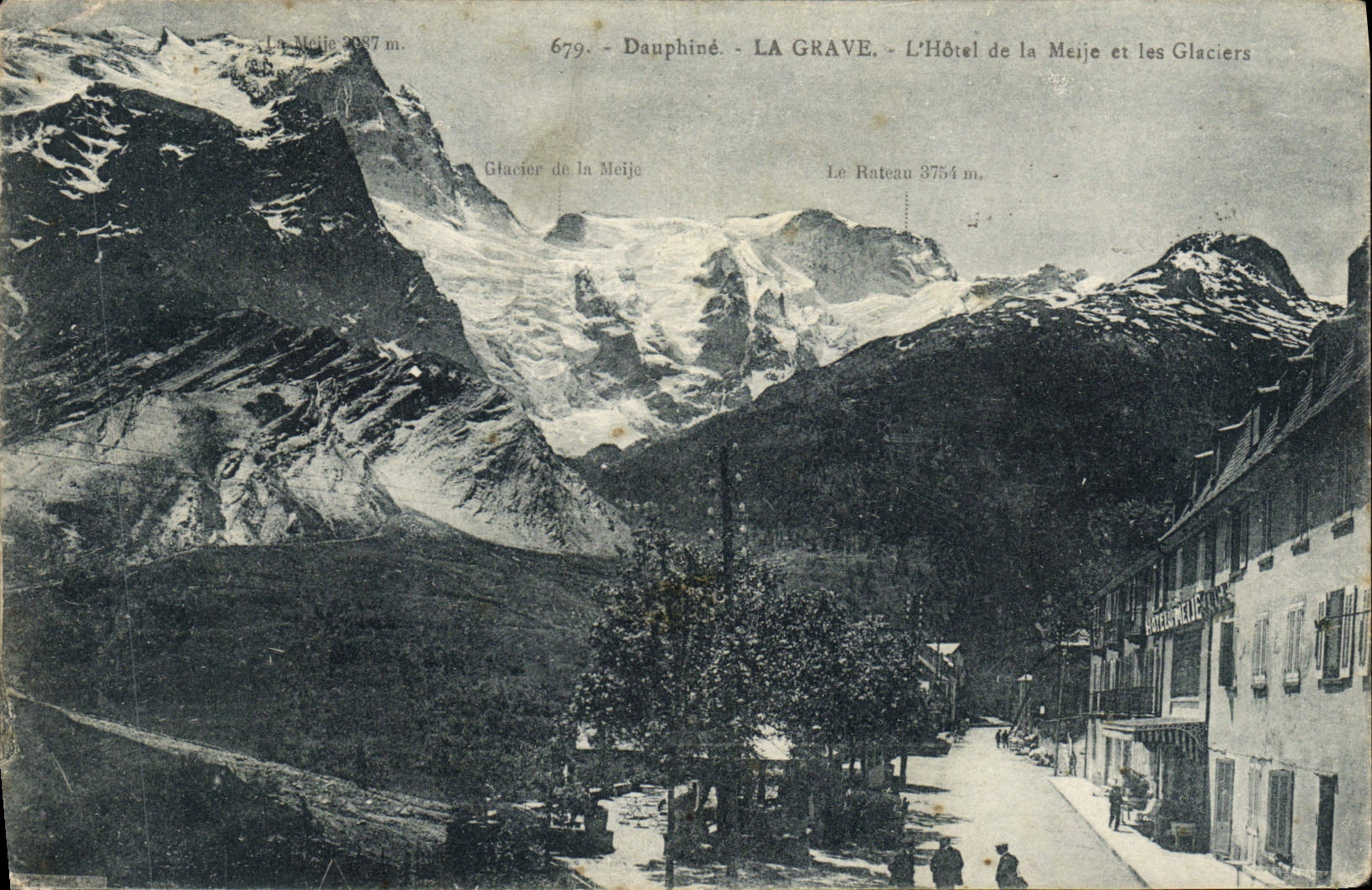 La Grave - L'Hôtel de la Meije et les Glaciers — Dauphiné, Éditions Bourcier, n°679