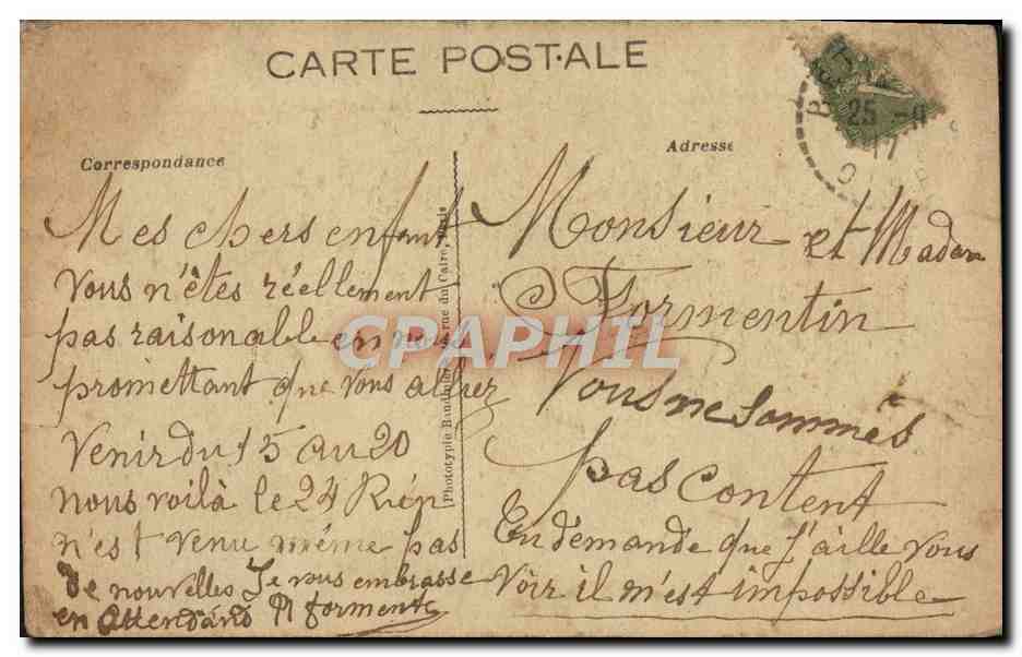 CPA Roye Ruines Place D'Armes entree de la rue des Minimes Militaria — Back