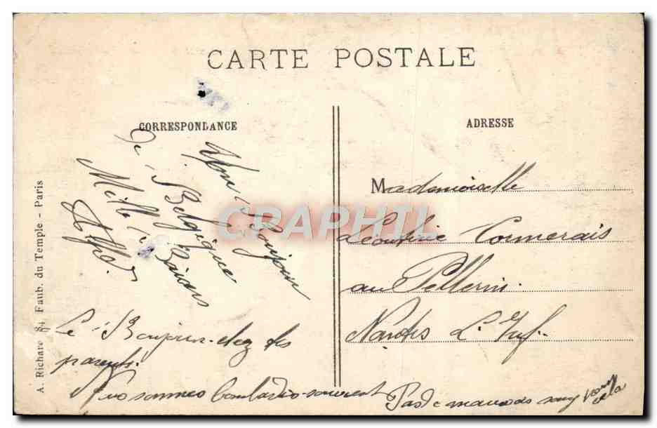 CPA La Grande Guerre Ruines Dun Pont Sur l'Yser a Dixmude Militaria  — Rückseite