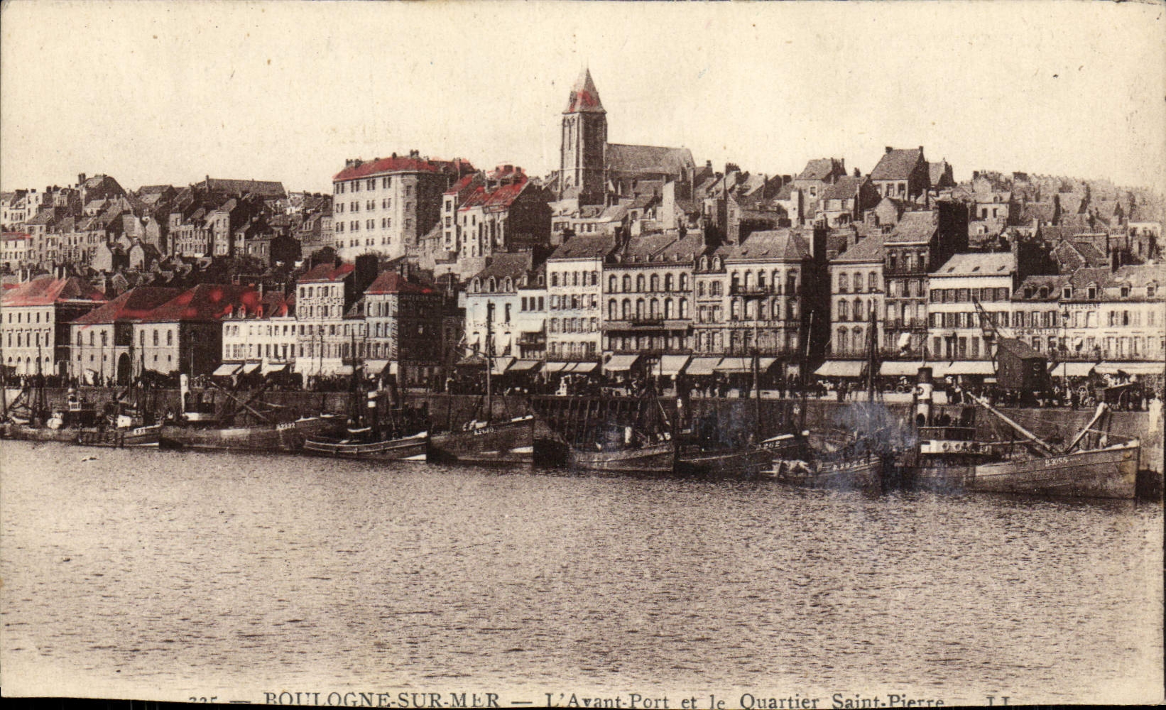 Boulogne-sur-Mer — Het Voorhaven en het Wijk Sint-Pieter — Uitgave van de Galerijen van Parijs, n° 325