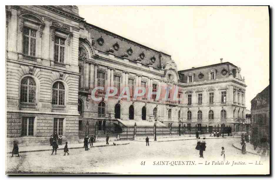 CPA Saint Quentin Le Palais De Justice