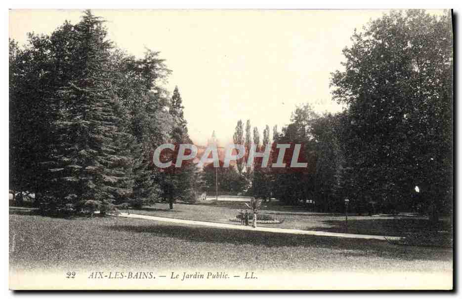 CPA Aix Les Bains Le Jardin Public
