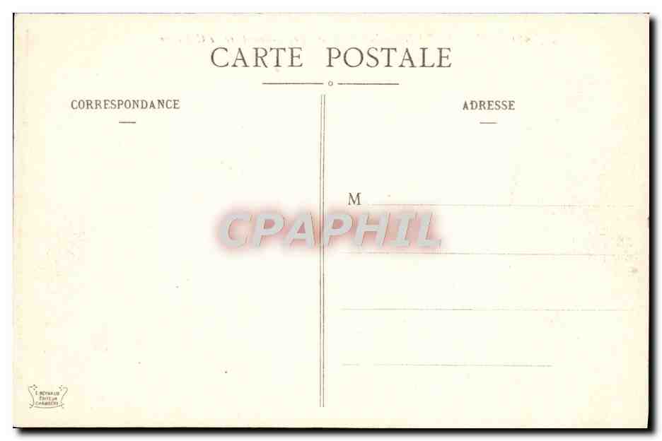 CPA Aix Les Bains Lac Du Bourget Et Promontoire De Chatillon — Rückseite