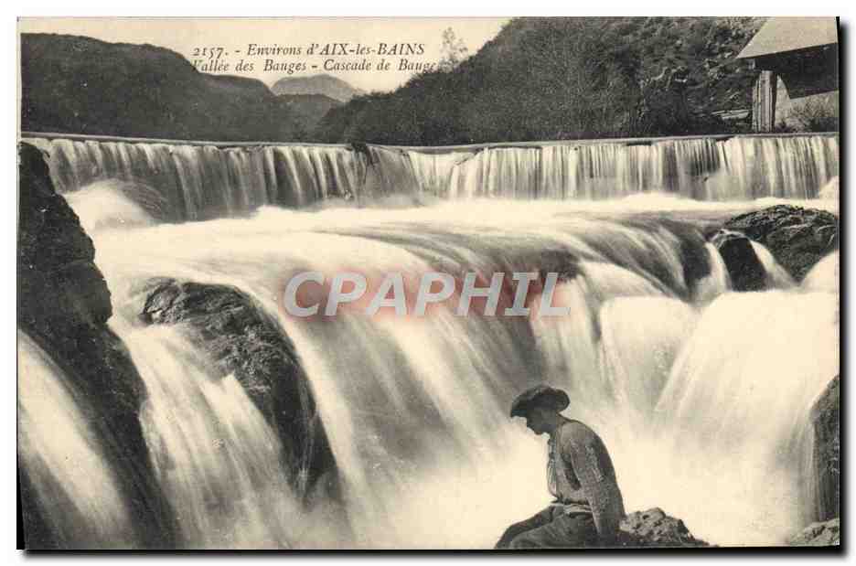 CPA Environs d'Aix Les Bains Vallee des Bauges Cascade de Bauge