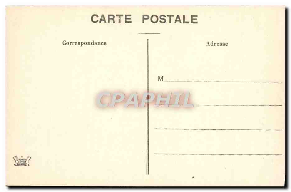 CPA Environs d'Aix Les Bains Vallee des Bauges Cascade de Bauge — Rückseite