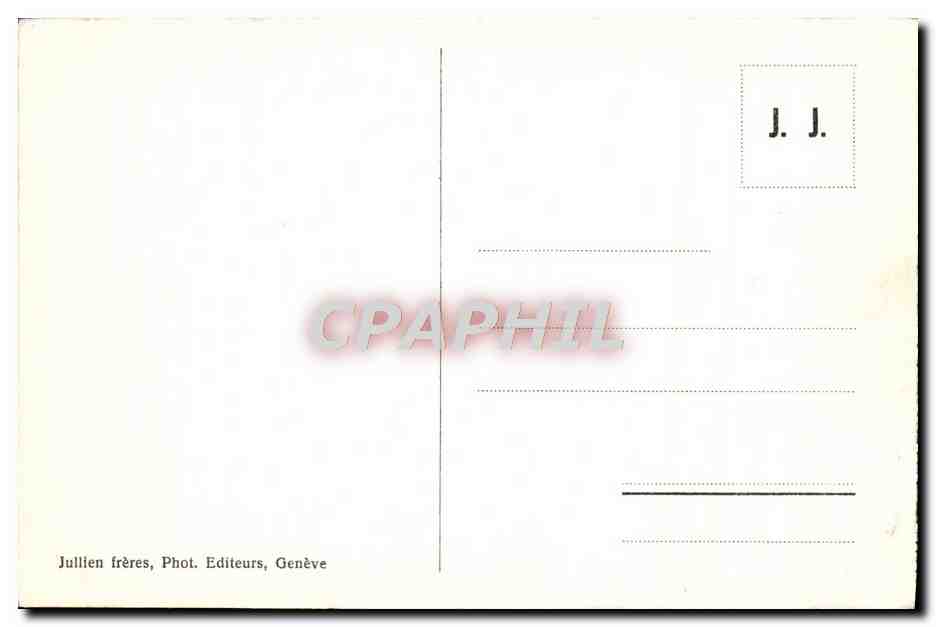 CPA Chamonix Plan Praz et le Mont Blanc — Rückseite