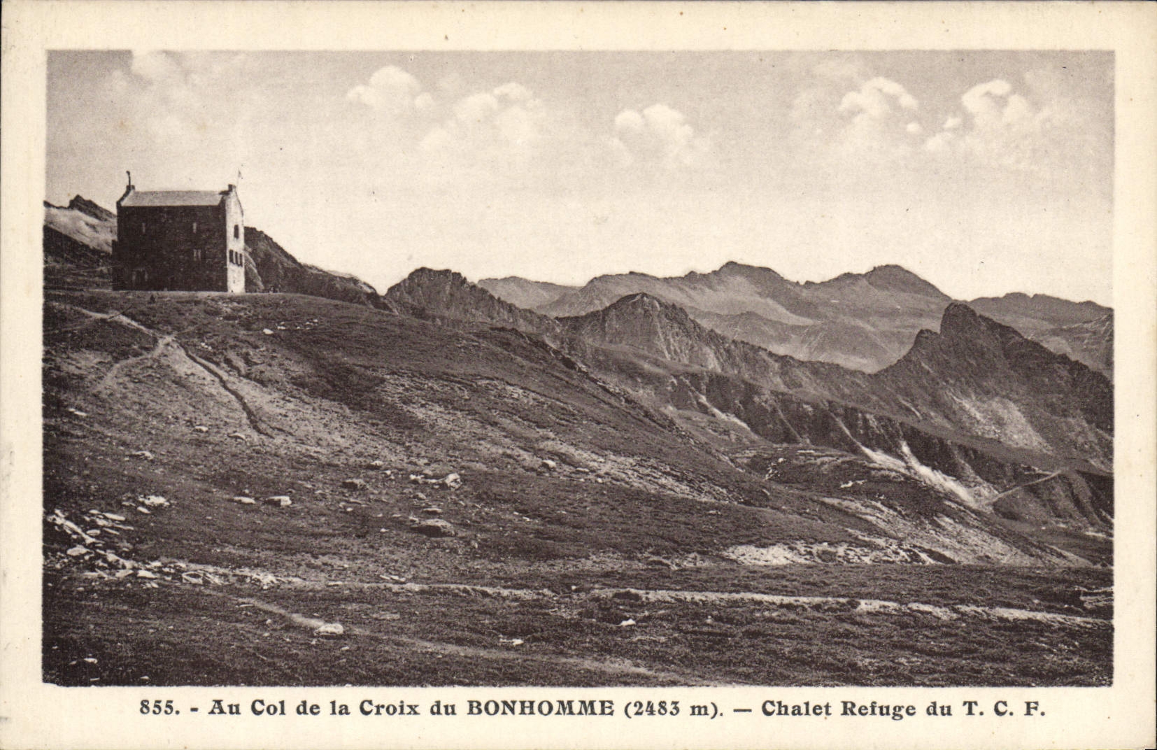 Col de la Croix du Bonhomme (2485 m) — Chalet Refuge du T.C.F. — n° 855