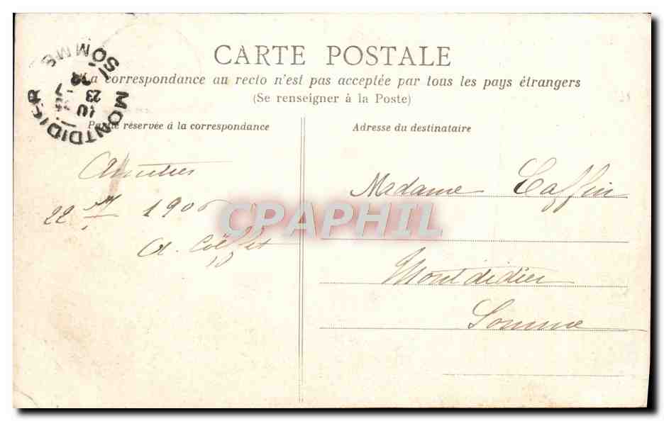 CPA Le Havre L'Hotel de Ville Maggi — Rückseite