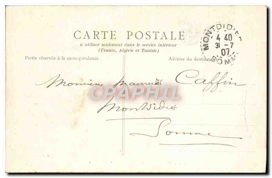 CPA Lille Ecole Nationale des Arts et Metiers — Rückseite